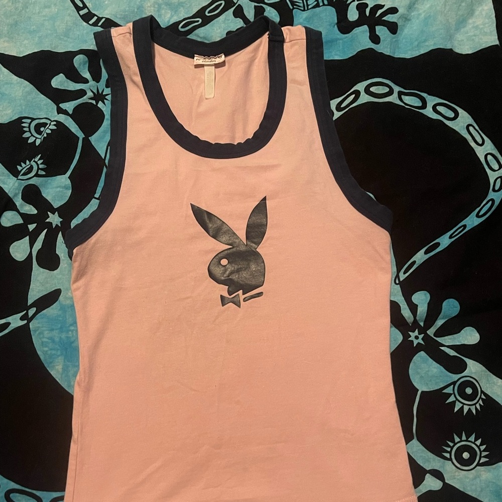Playboy bunny pink tank top size large #vintage#vintageplayboy
